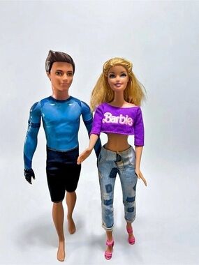 Mattel Barbie 1998 & Prince Leo 2014 Doll  Set